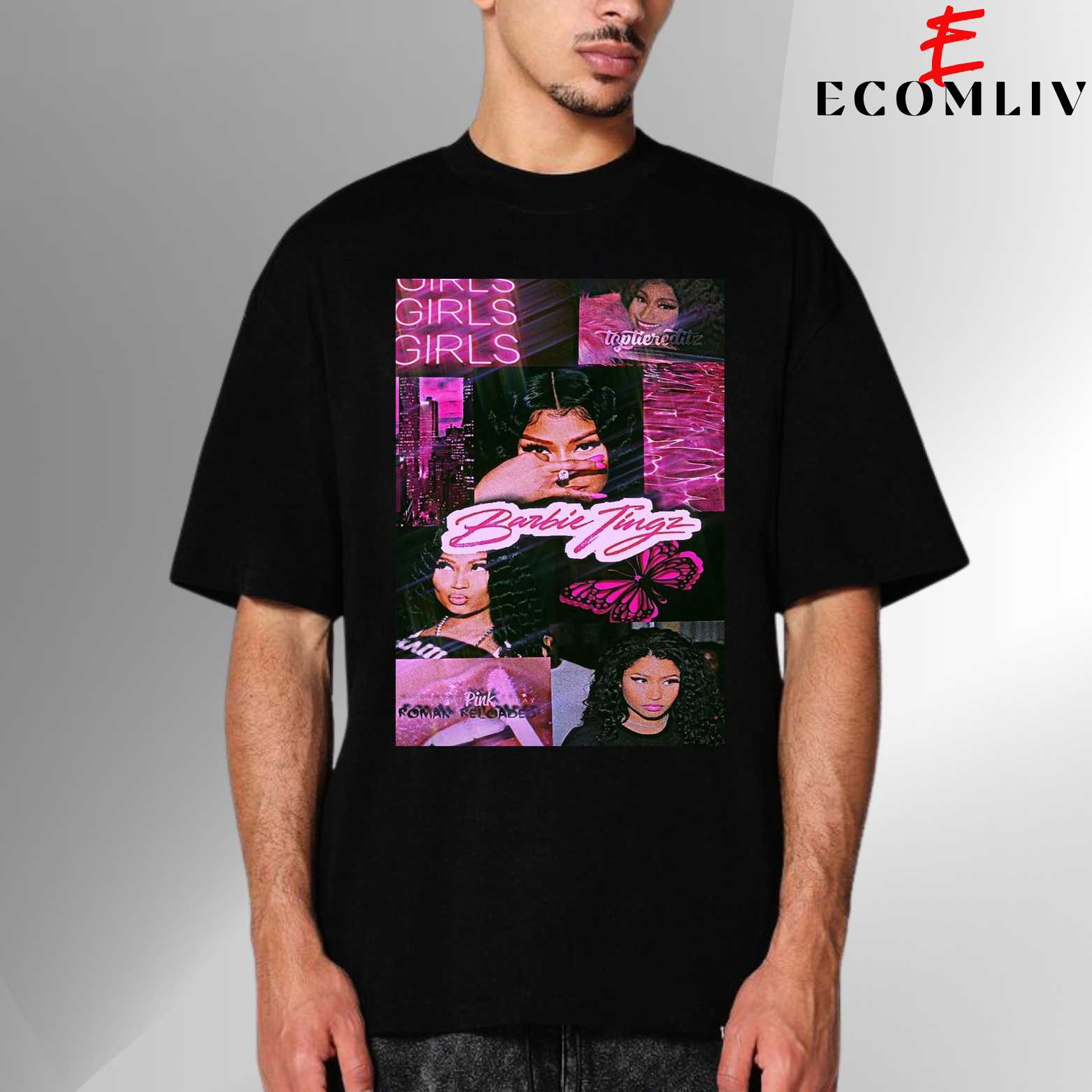 Rap Queen Nicki Minaj Concert Shirt, Tour Graphic Hip Hop Tee